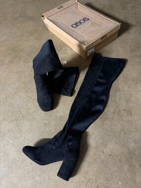 ASOS DESIGN Kadi Heeled Thigh High Boots